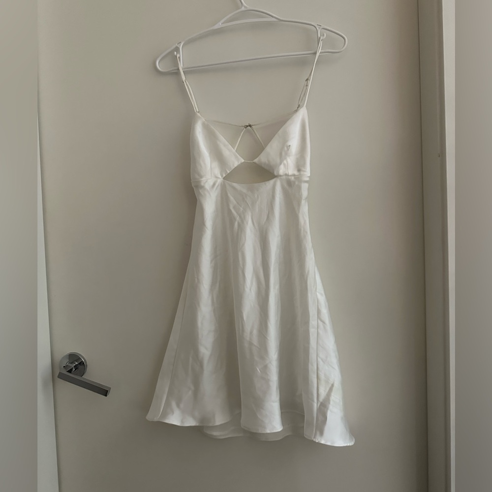 Zara- white satin dress
